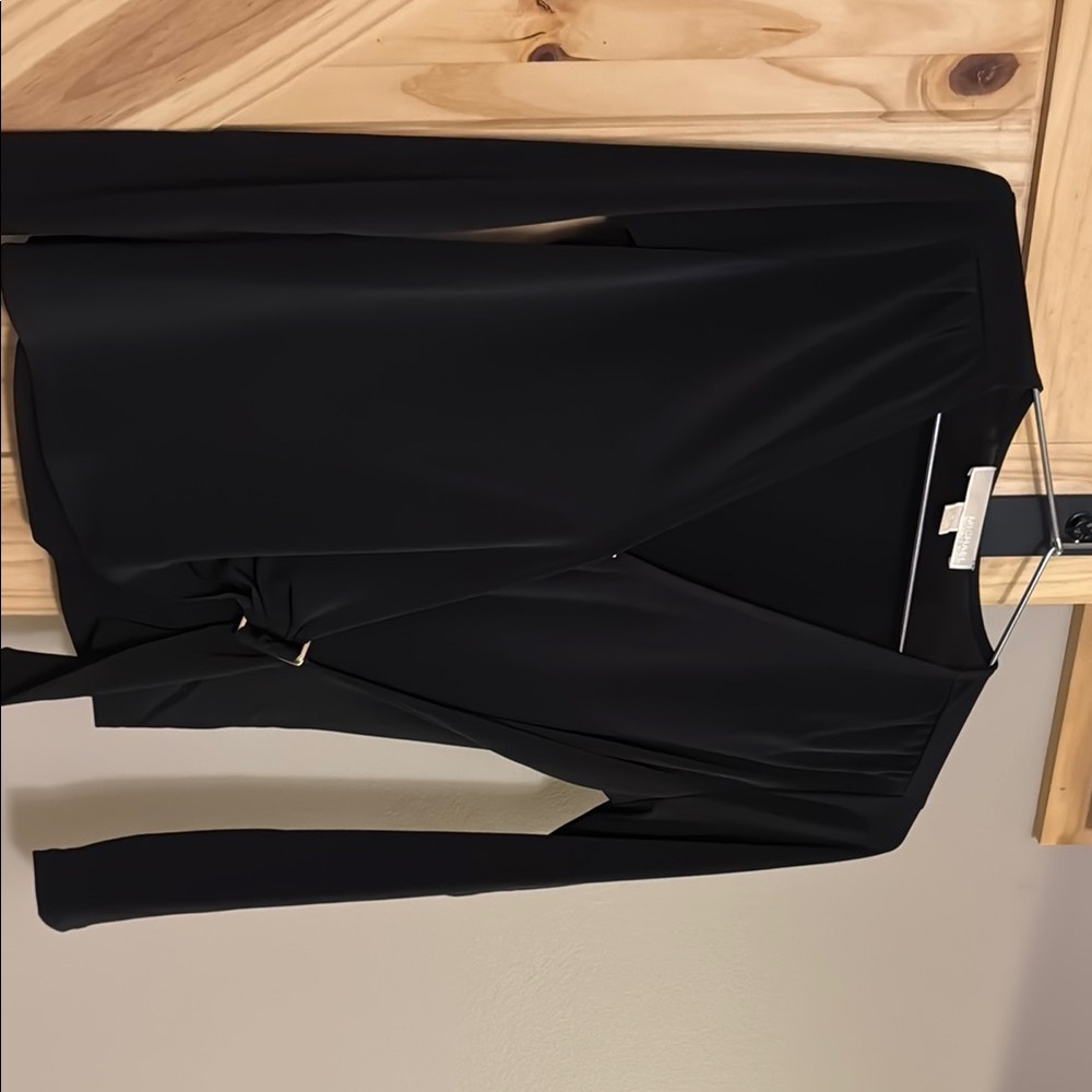 Michael Kors long sleeve black top